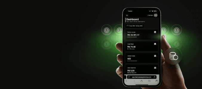 Mão segurando iphone
